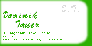 dominik tauer business card